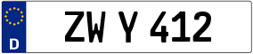 Trailer License Plate